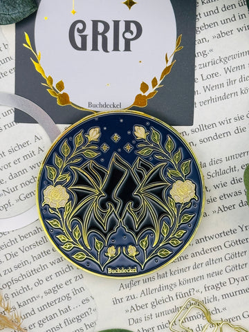 Phone Grip Structured Surface Gold "Mountains"