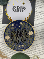 Phone Grip strukturierte Oberfläche Altgold "Berge"