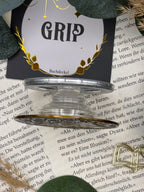 Phone Grip strukturierte Oberfläche Altgold "Hirsch"