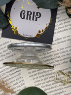 Phone Grip strukturierte Oberfläche Altgold  "Drache"