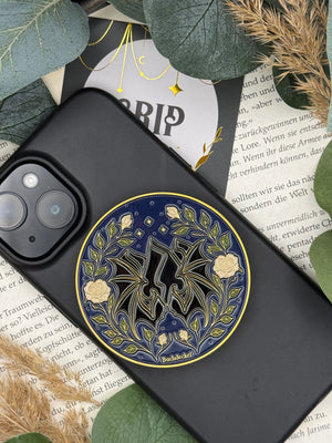 Phone Grip Structured Surface Gold "Mountains"