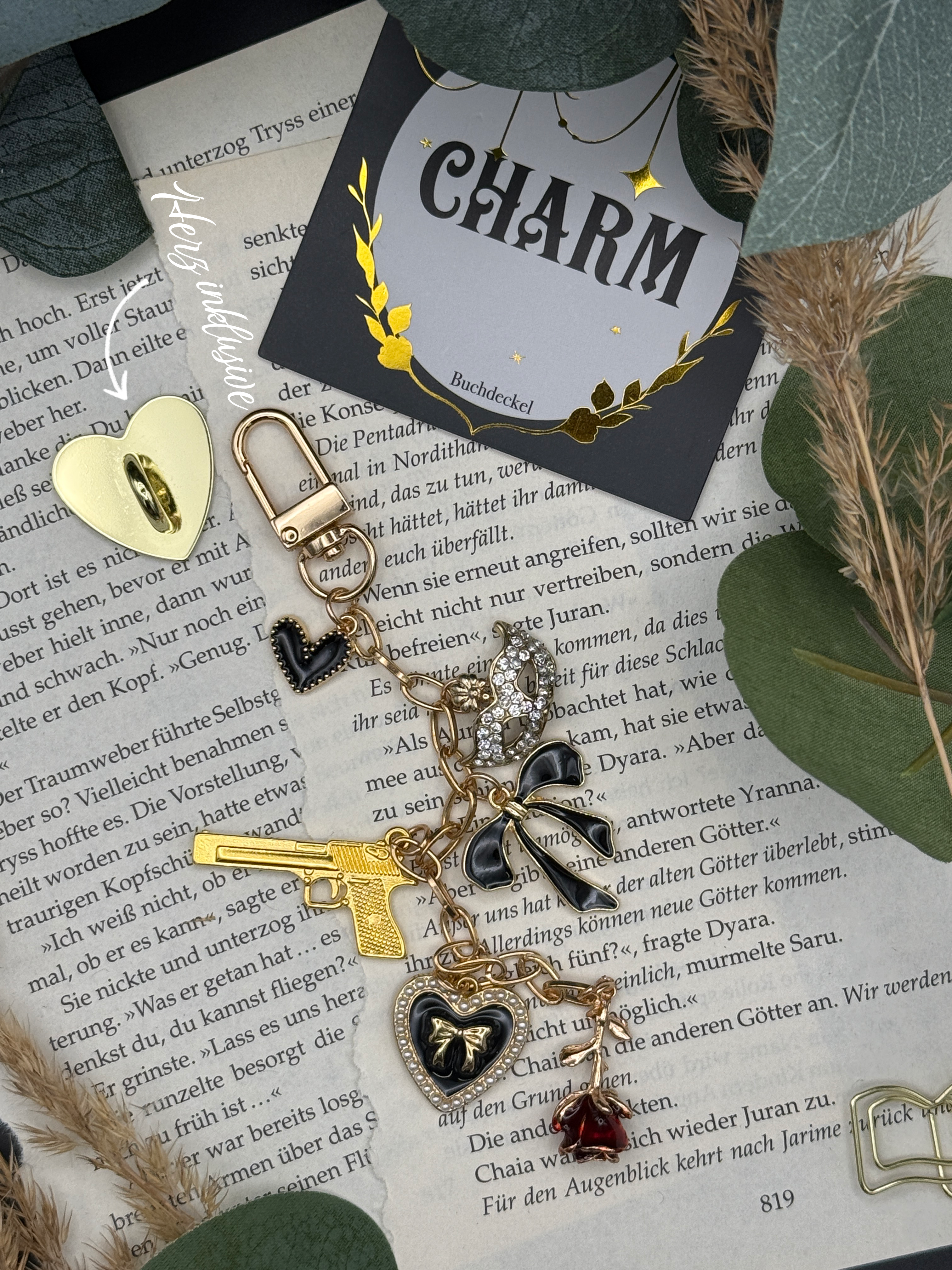 Charm Kette "Dark Romance"