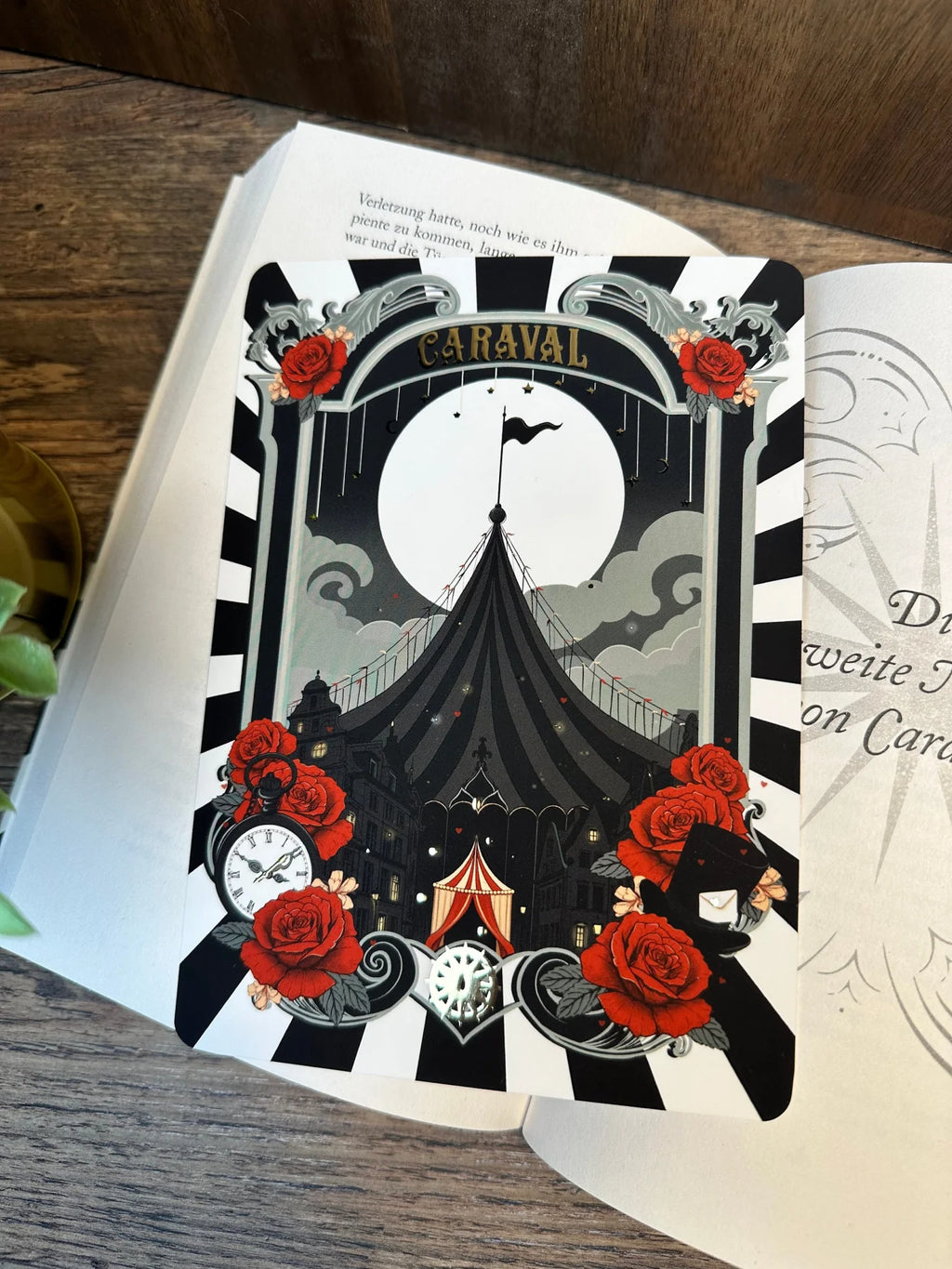 Caraval Karte Lesezeichen