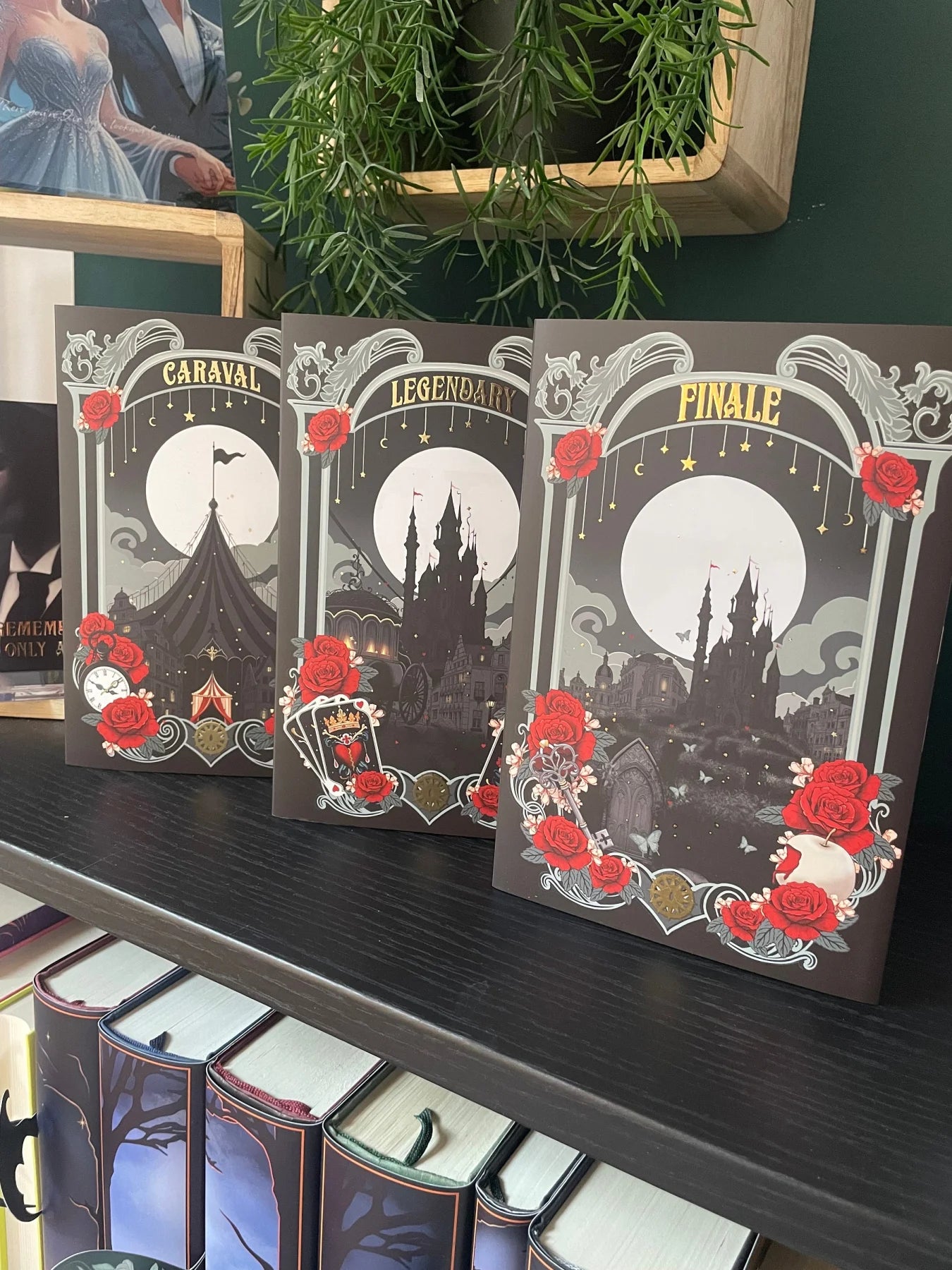 Buchumschläge für die Caraval Reihe