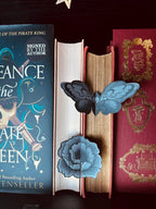 Lesezeichen Flügel Motte & Blume schwarz